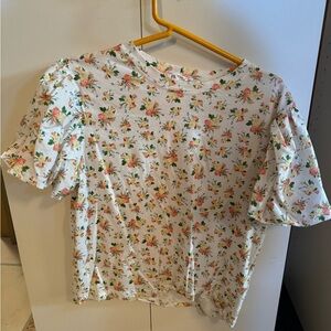 Zara Floral Dress Top - Large